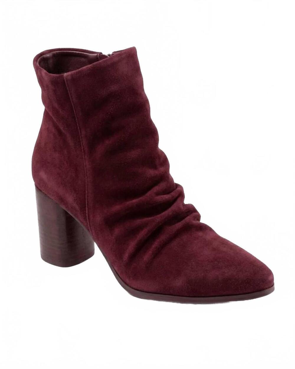 NEW BUENO women's jana boots in bordeaux suede